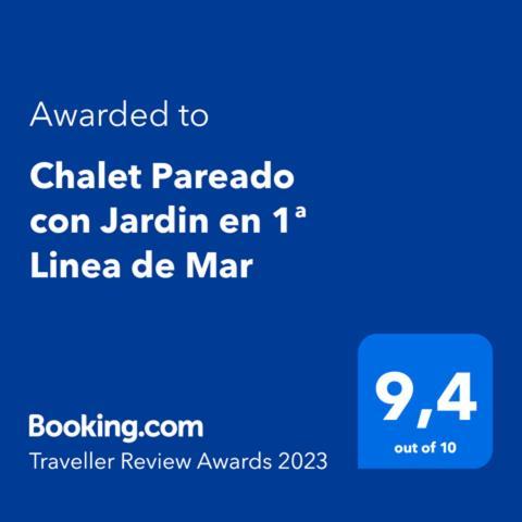 Chalet Pareado Con Jardin En 1ª Linea De Mar Villa Burela Kültér fotó